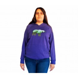 Sudadera Morada Oso