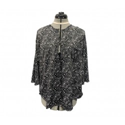 Blusa Negra con Flores